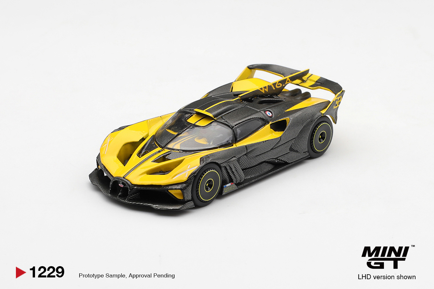 Kids Toys Boys - MINIGT 1/64 Bugatti Bolide Yellow MGT01229-CH