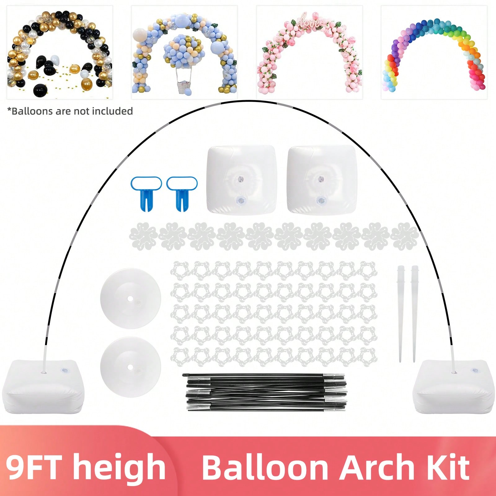 Water Balloon Set - 1 Set Balloon Arch Stand Kit,