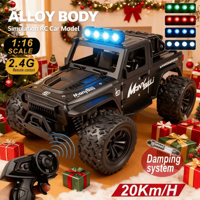 Kids Toys Jeep - 1:16 Remote Control Car Lights and