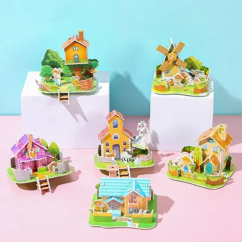 Kids Toys Lego - 3PCS 3D Three-dimensional Building Puzzle Model
