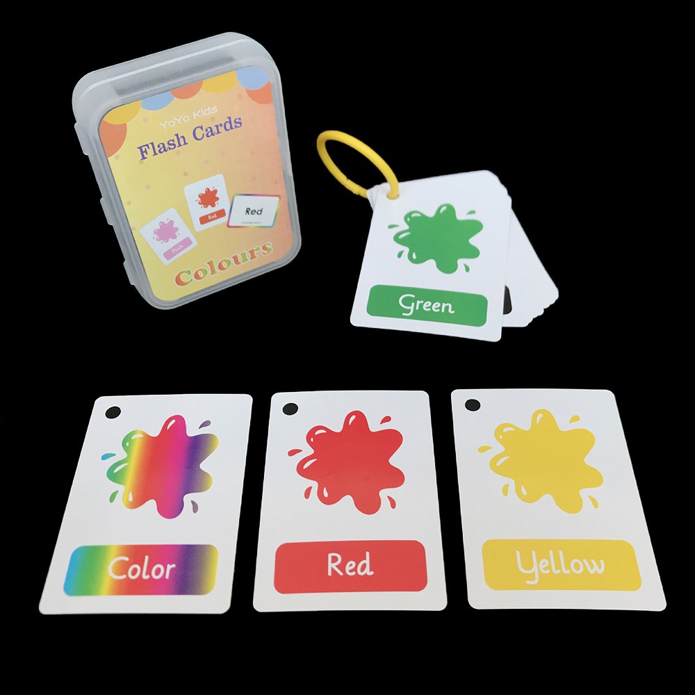 Educational Flash Card - With Ring Alphabet Chart Alphabets Numbers