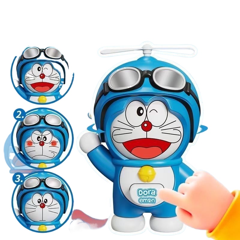 Kids Toys Idea - Doraemon Face‑Changing Doll Press Deformable Figure