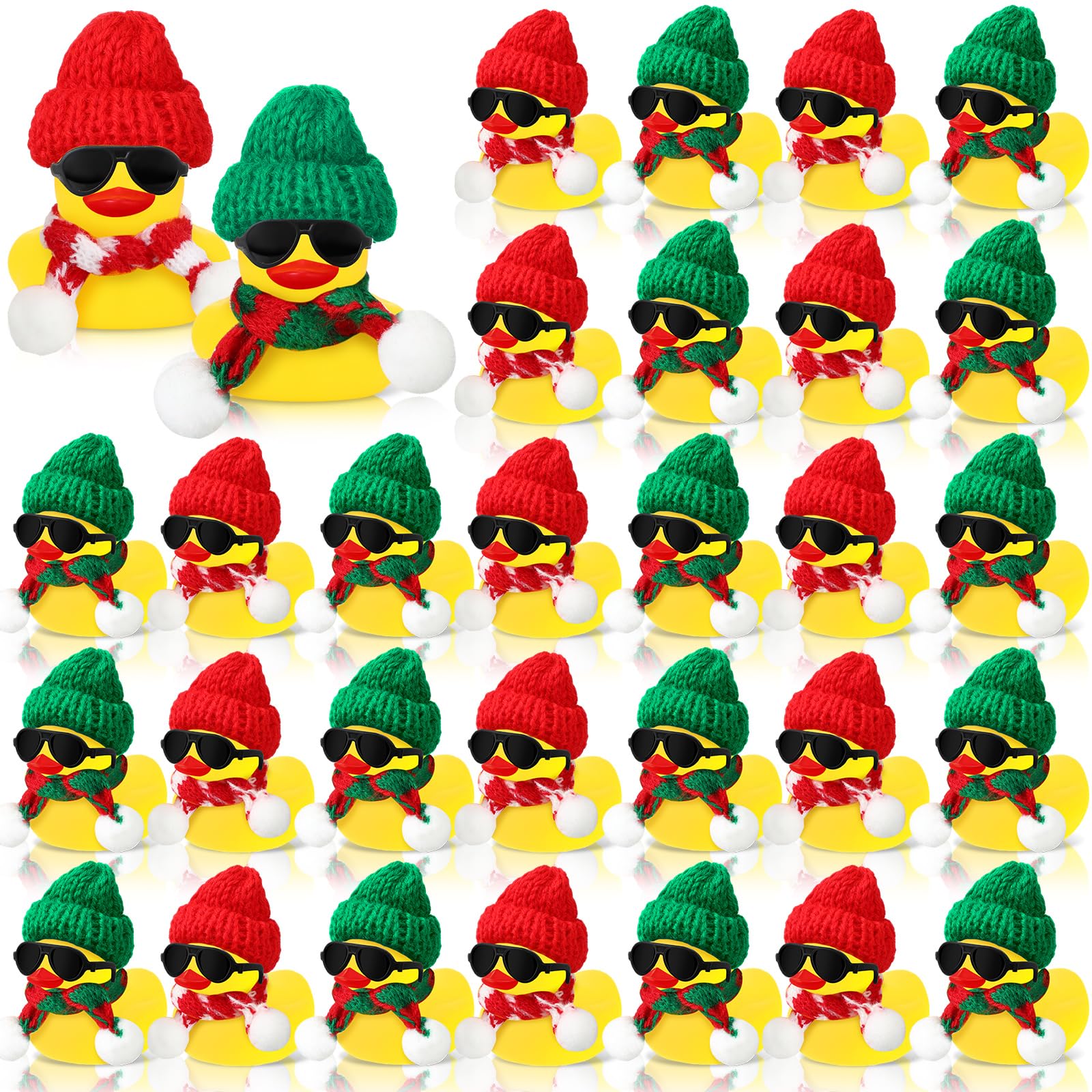 Kids Toys Jeep - 12/24/48 Set Christmas Rubber Ducks Showers