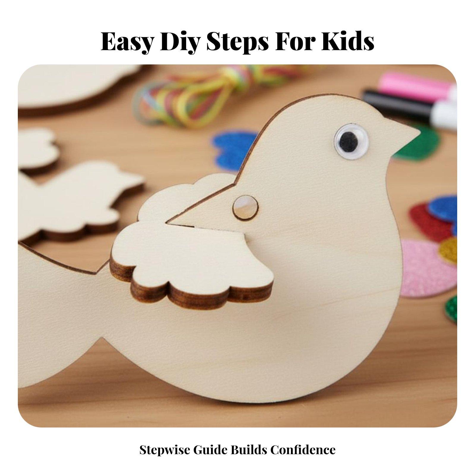 Wooden Bird Ornament DIY Craft - Kids Toys Kit review and price