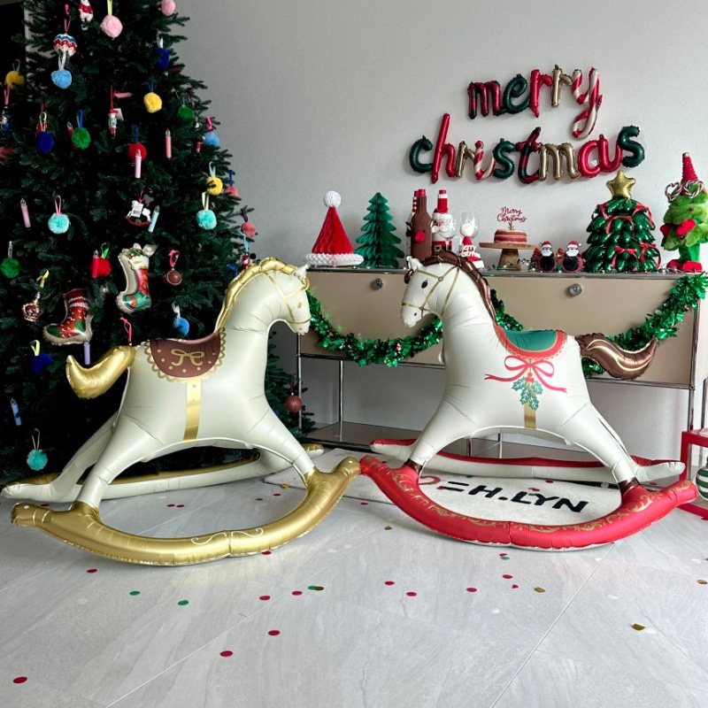 Vintage Rocking Horse Foil Bal - Kids Toys Mall review and price