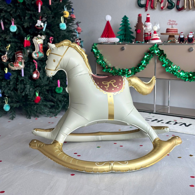 Vintage Rocking Horse Foil Bal - Kids Toys Mall review and price