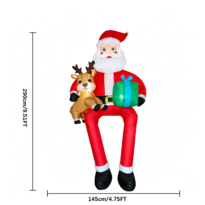 9.5ft Sitting Santa Claus Xmas - Kids Toys Xmas review and price