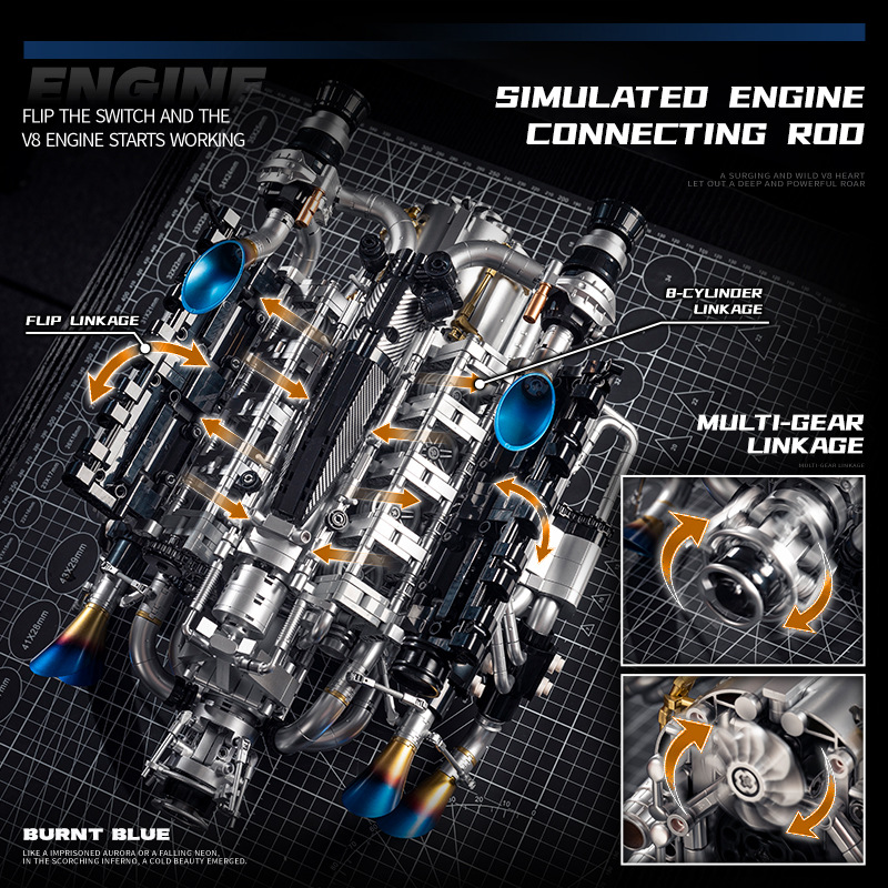 Technical Supercar V8 Engine B - Kids Toys Lego review and price