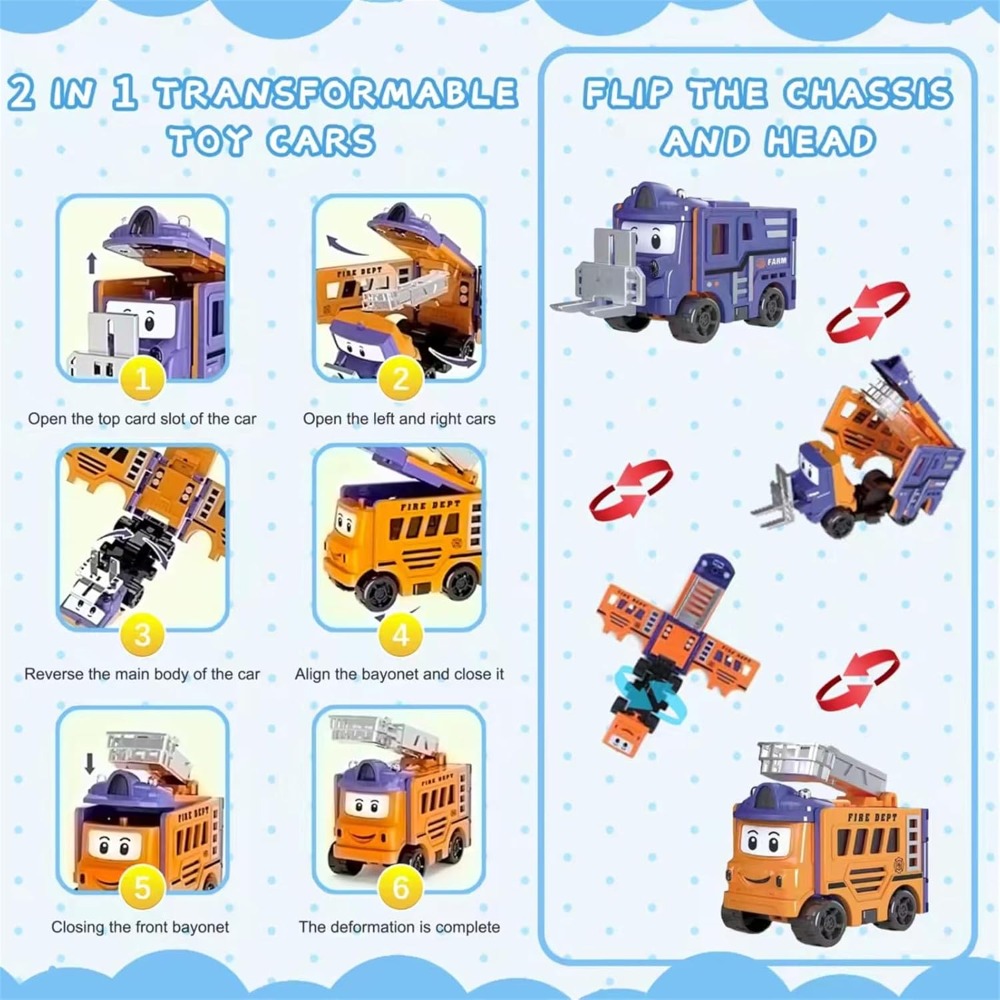 Flip Racers Transformable Cars - Kids Toys Vehicle review and price
