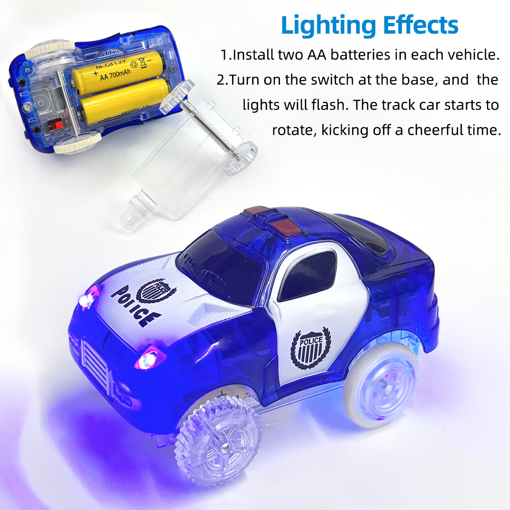 Magic Glowing Race Cars, Polic - Kids Toys Jeep review and price