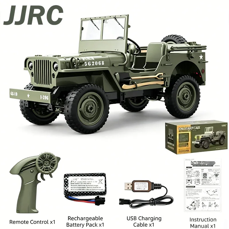 JJRC 1:10 C8815 Rc Car WILLYS  - Kids Toys Jeep review and price