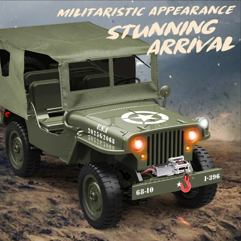 JJRC 1:10 C8815 Rc Car WILLYS  - Kids Toys Jeep review and price