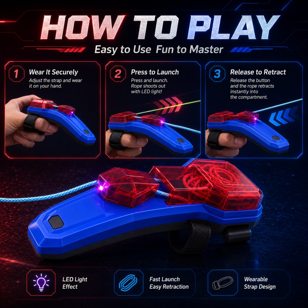 Creative Rope Launcher Spider  - Kids Toys Kids Toys review and price