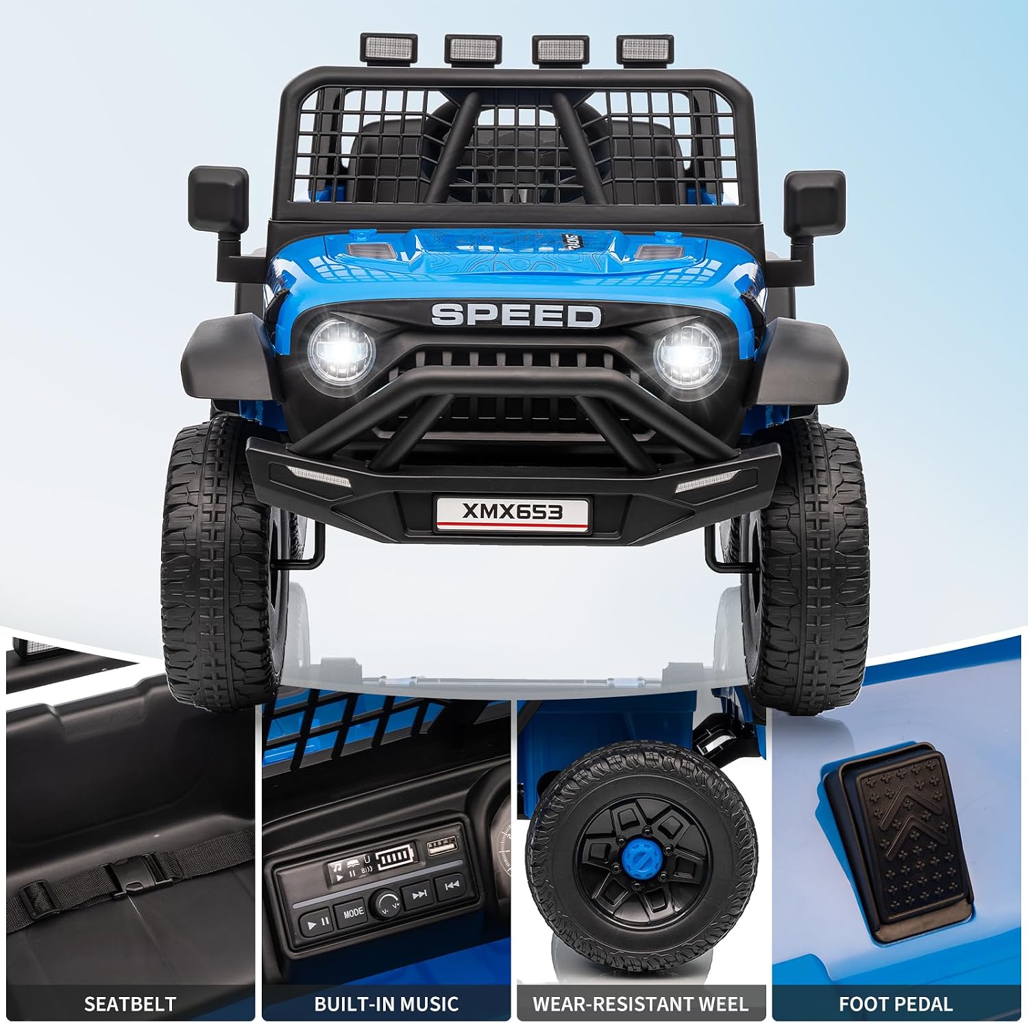 12V Kids Electric Single‑Seat  - Kids Toys Jeep review and price