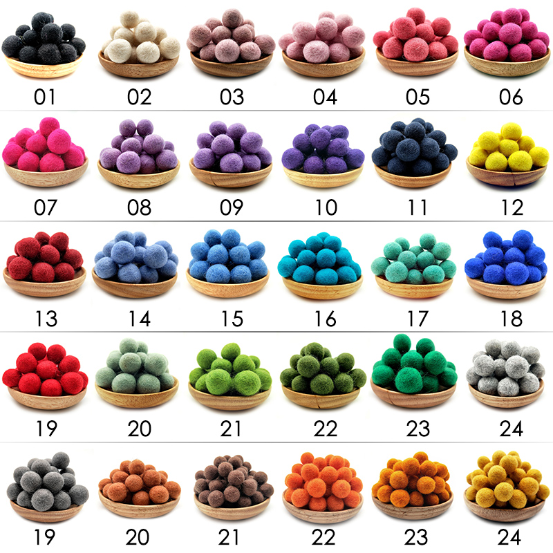 10/30pcs 2cm Wool Felt Balls R - Kids Toys In Wholesale review and price