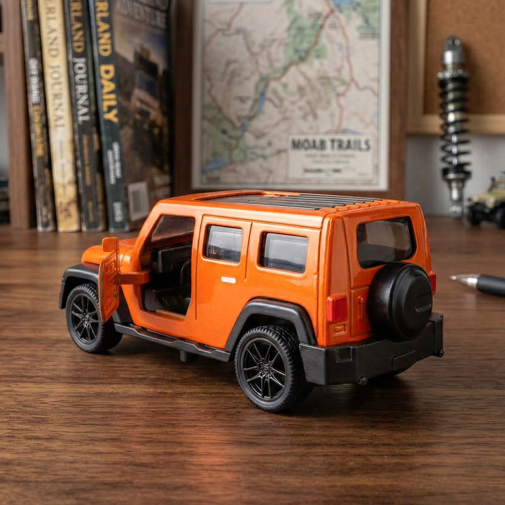 1:43 Orange Jeep Wrangler Die- - Kids Toys Jeep review and price