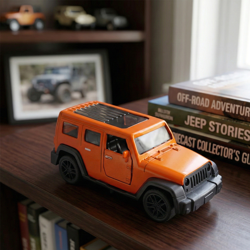 1:43 Orange Jeep Wrangler Die- - Kids Toys Jeep review and price