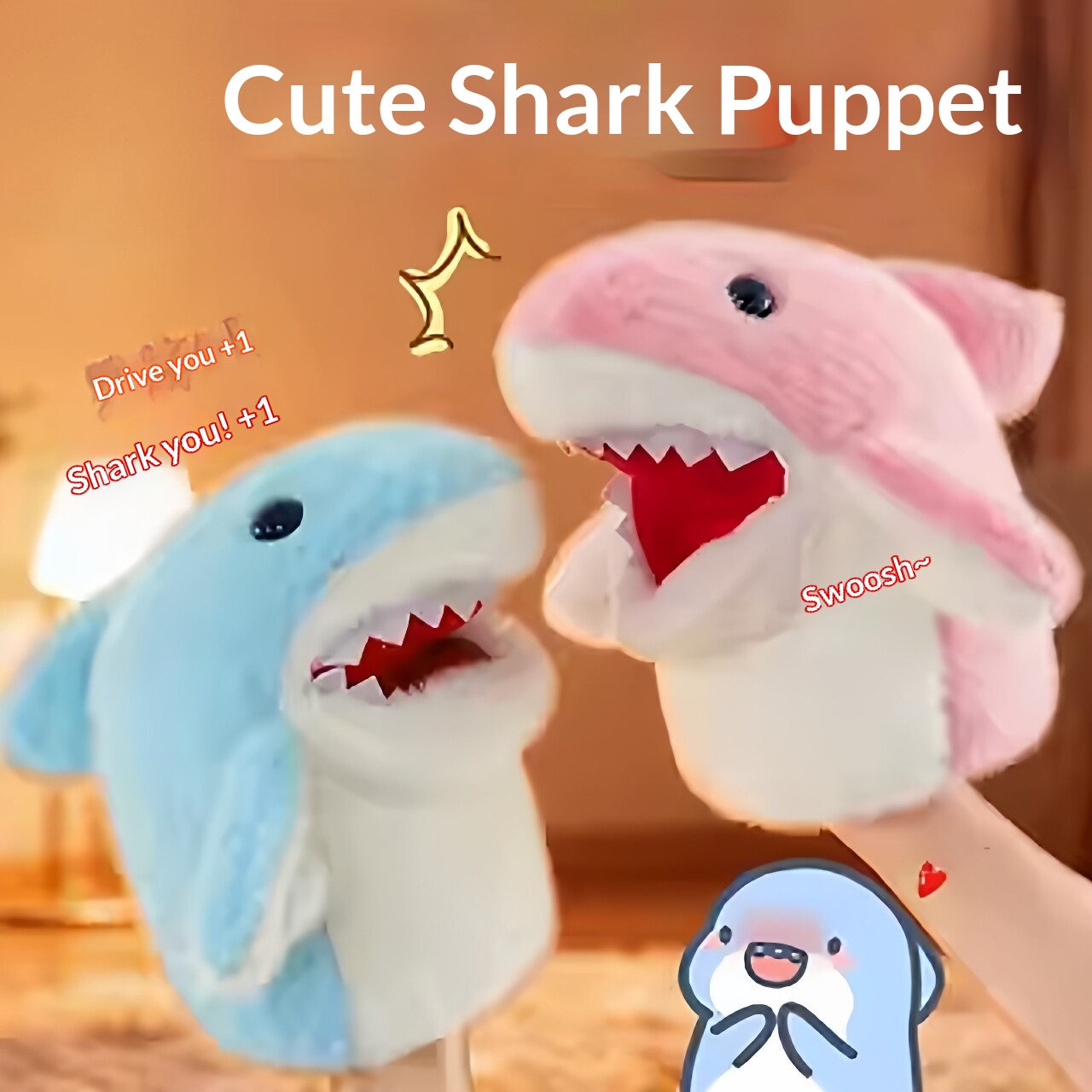 Shark Hand Puppet Plush Shark  - Kids Toys Idea review and price