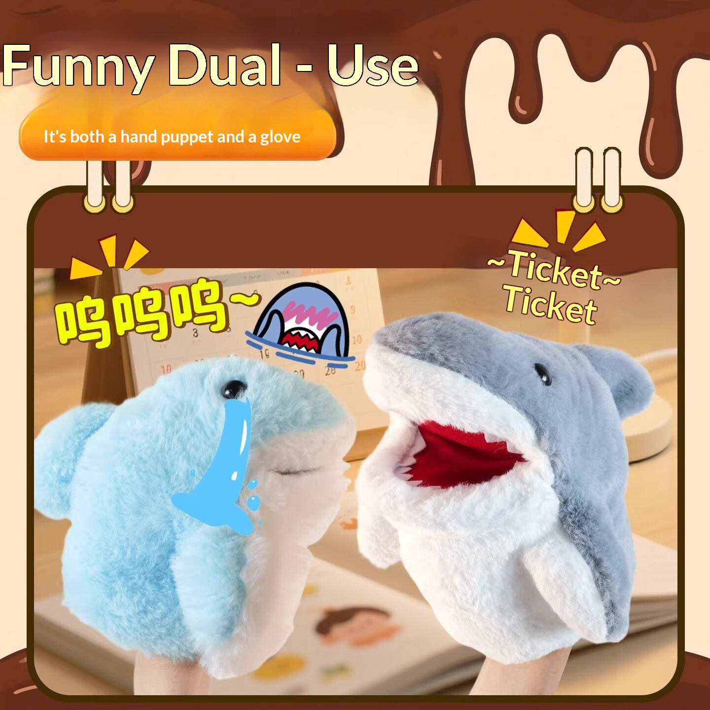 Shark Hand Puppet Plush Shark  - Kids Toys Idea review and price