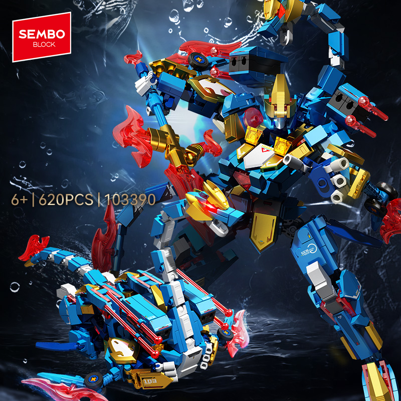 SEMBO BLOCK Mecha Series Build - Kids Toys Lego review and price