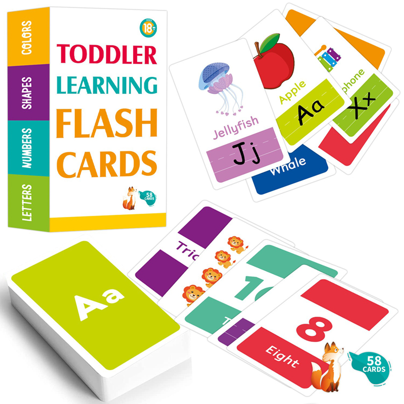 58PCS Flash Cards 26 Alphabet  - Educational Flash Card review and price