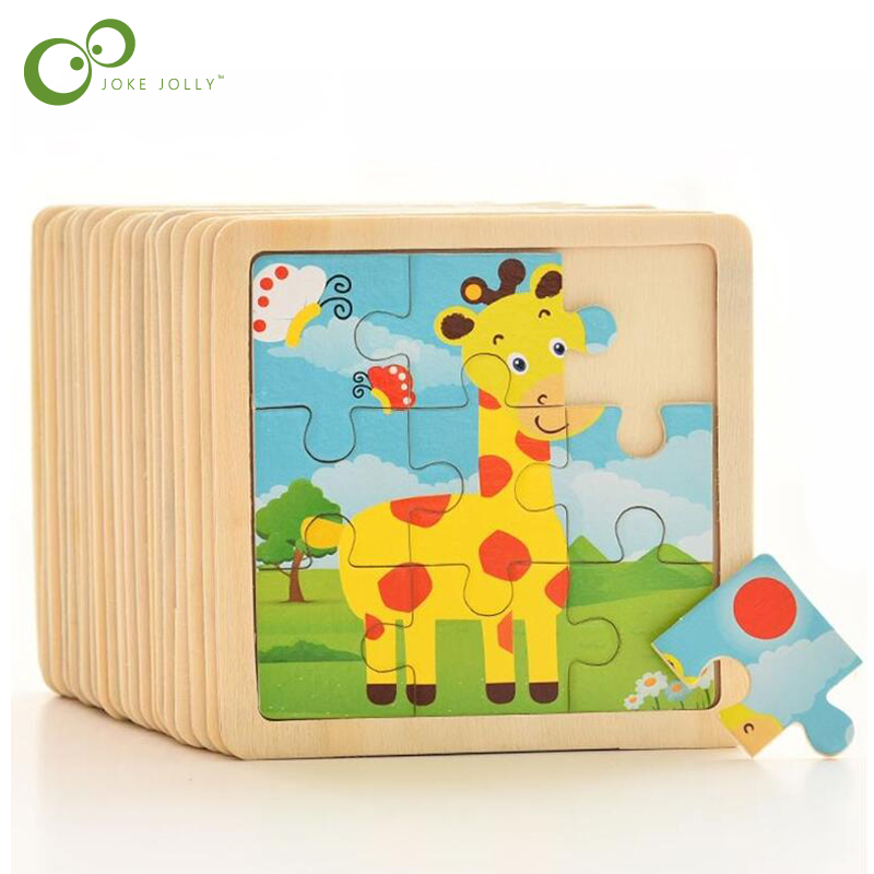 4PCS/lot 3D Wooden Jigsaw Puzz - Kids Toys In Wholesale review and price