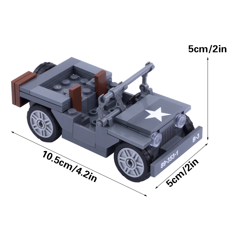 MOC WW2 Military US Figures Wi - Kids Toys Jeep review and price