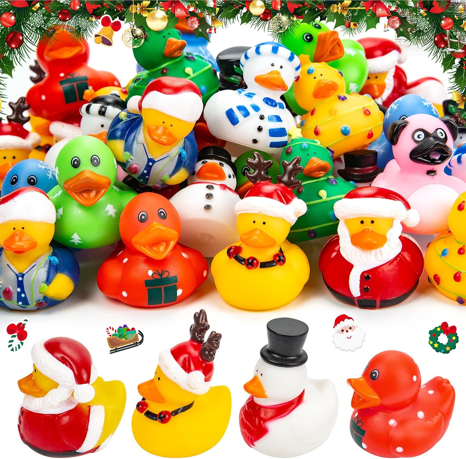 12-100pcs Christmas Rubber Duc - Kids Toys Jeep review and price