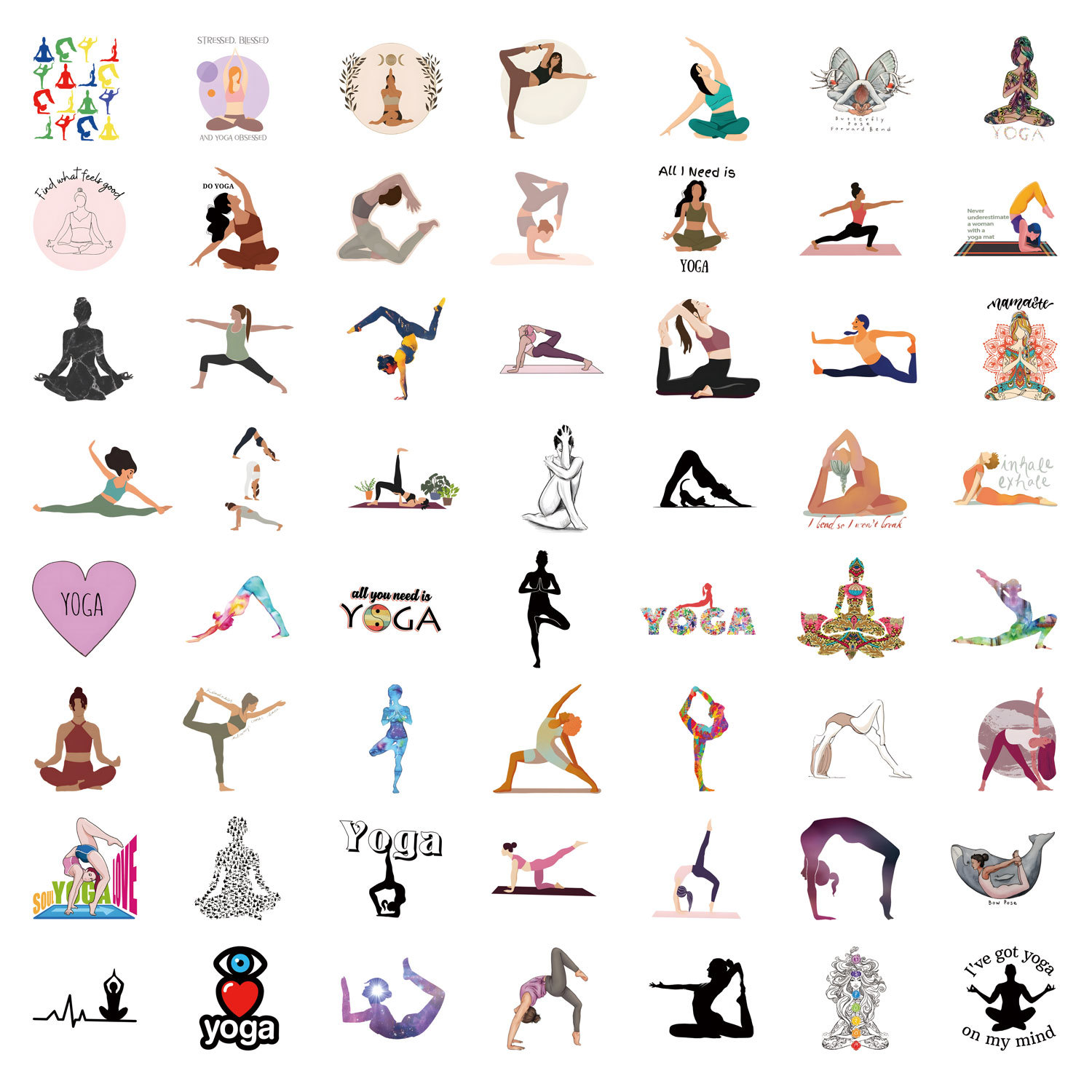 10/55/110PCS Yoga Yug Fitness  - Kids Yoga Toys review and price