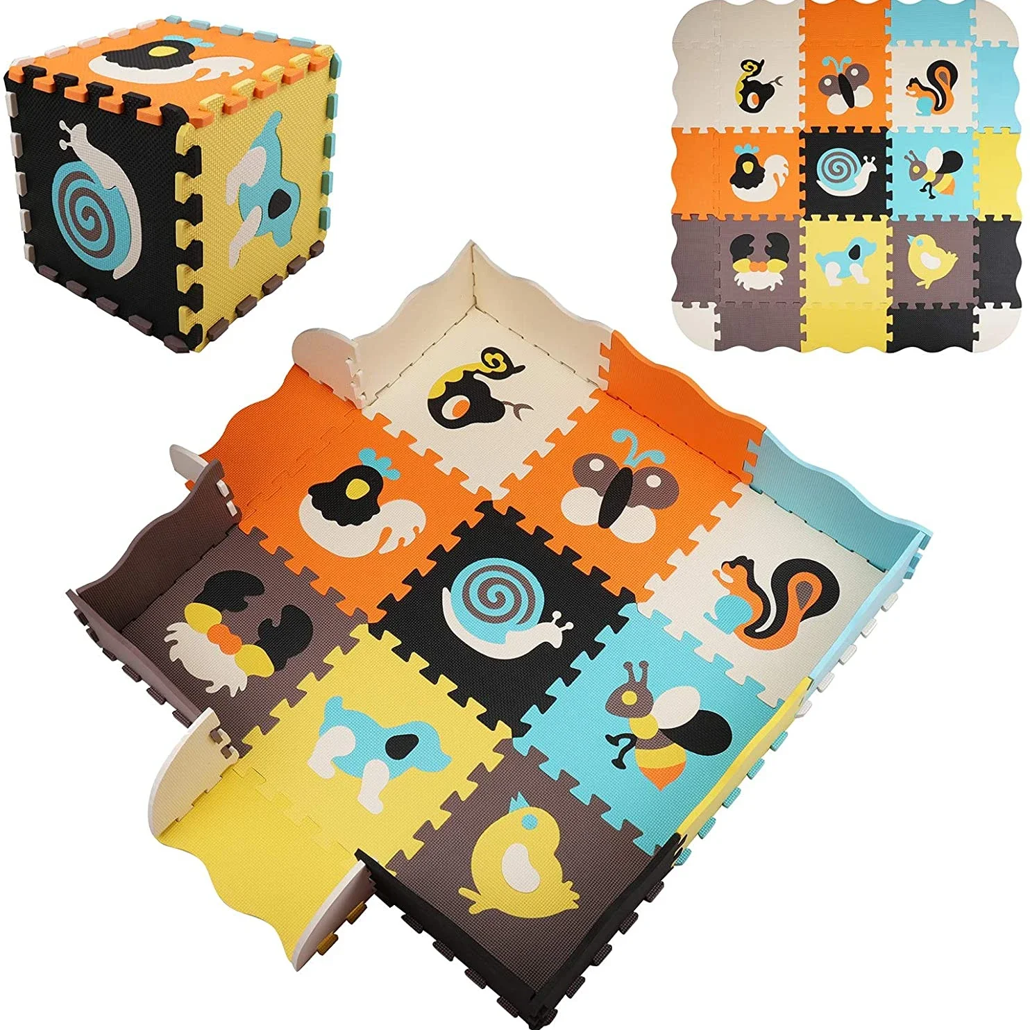 Animal Pattern Baby Play Mat P - Kids Yoga Toys review and price