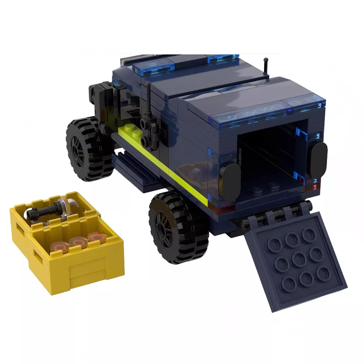 MOC Police Multi-Purpose SUV V - Kids Toys Jeep review and price